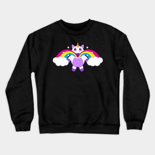 Unicorn and Rainbows Crewneck Sweatshirt